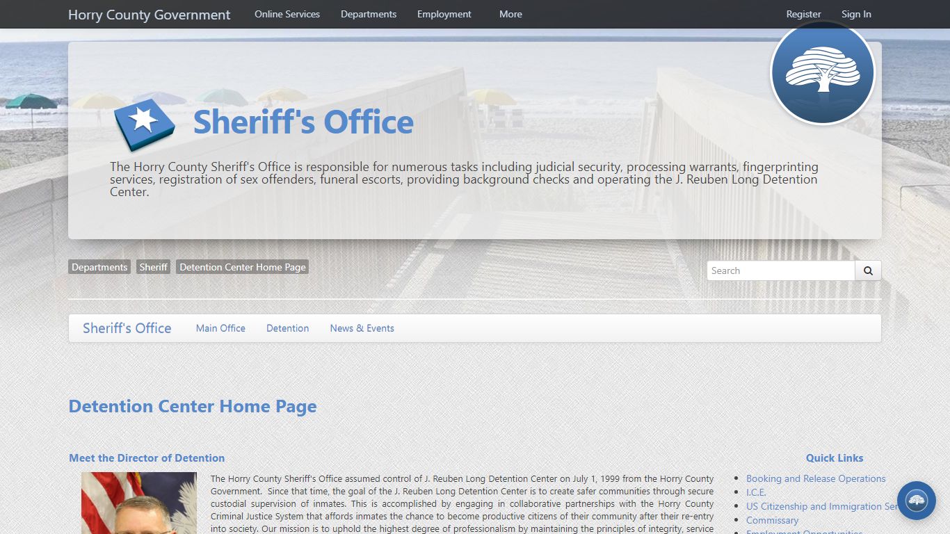 Detention Center - Home Page - Horry County